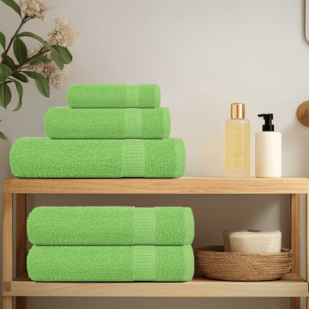 Towel Cotton Apple Green 30 x 30 cm Bathroom Bath Linen Home Towels 4 pcs Wash
