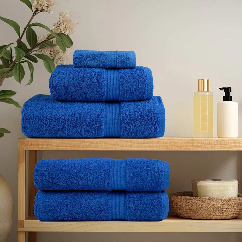 Towel Cotton Blue 140 x 70 cm Bathroom Bath Linen Home Towels 10 pcs Shower