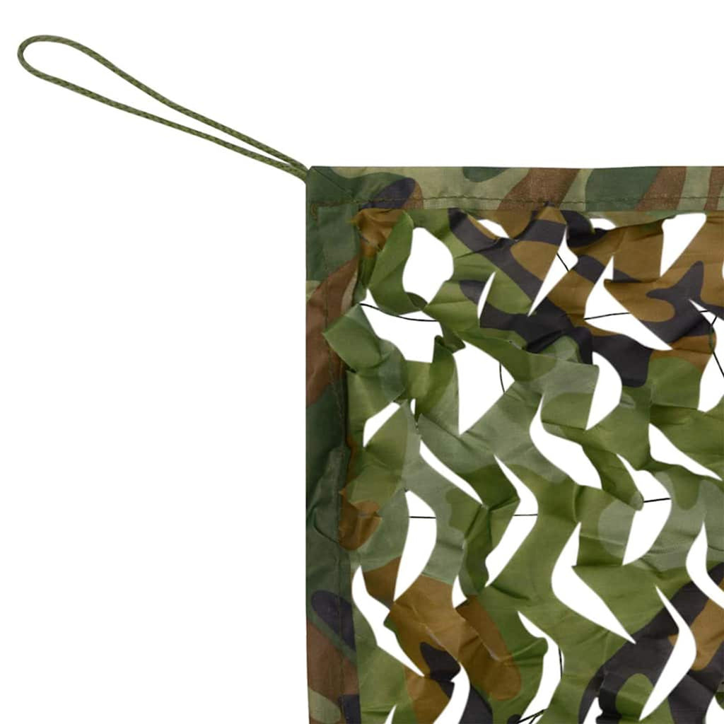 Camouflage Net Oxford Fabric Green UV Resistant With Storage 800 x 150 cm Bag
