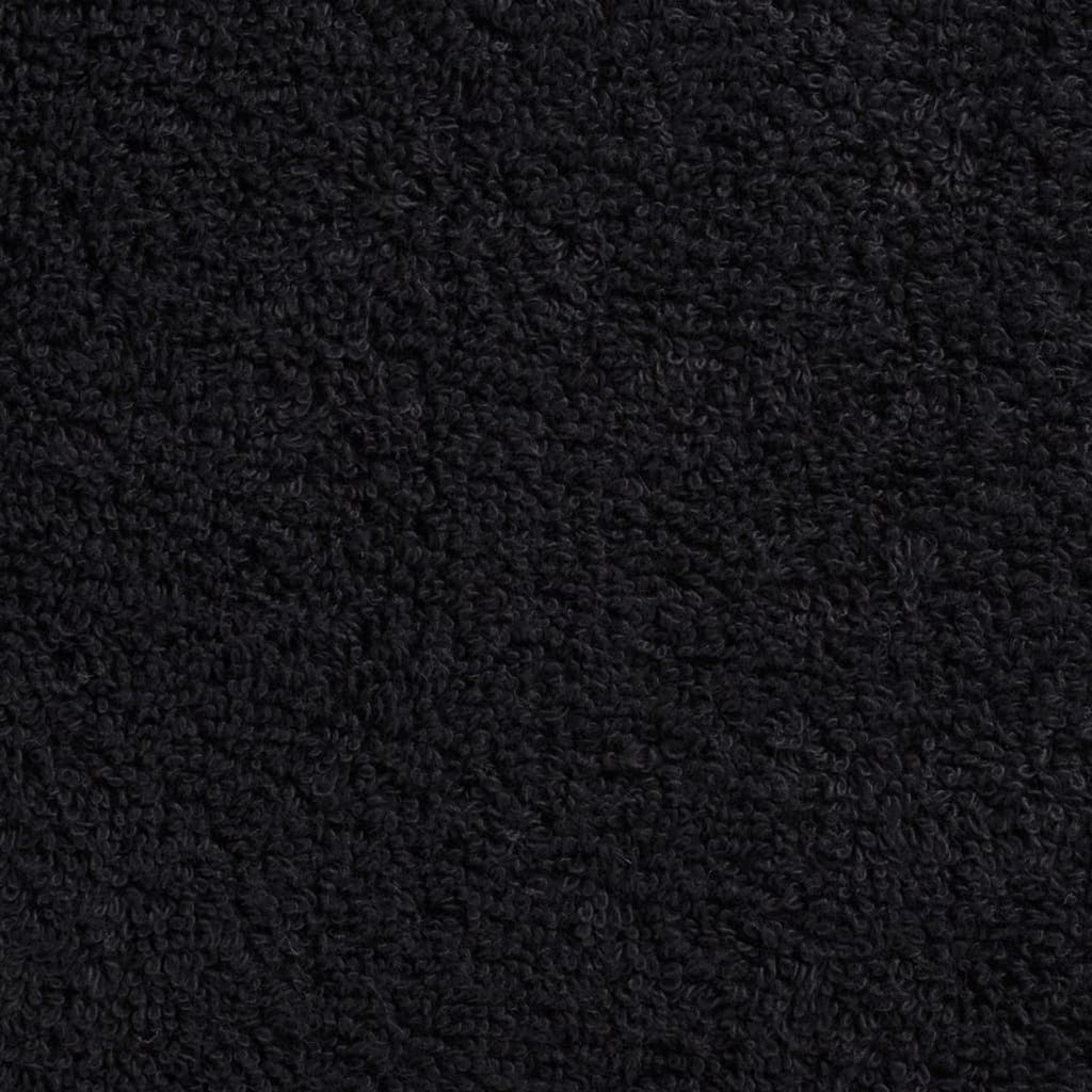 Towel Cotton Black 140 x 70 cm Bathroom Bath Linen Home Towels 4 pcs Variant 2