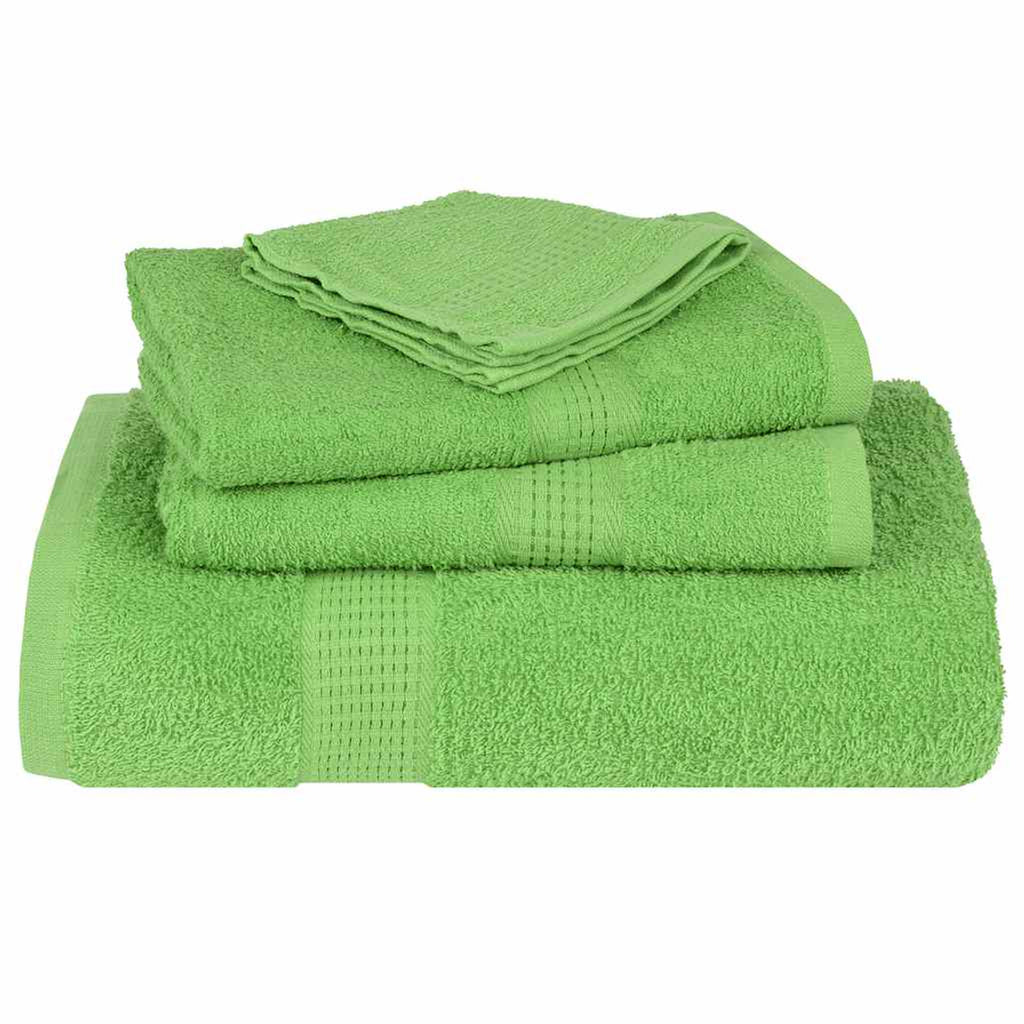 Towel Cotton Apple Green 30 x 30 cm Bathroom Bath Linen Home Towels 4 pcs Wash