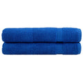 Towel Cotton Blue 200 x 100 cm Bathroom Bath Linen Home Towels 2 pcs SOLUND