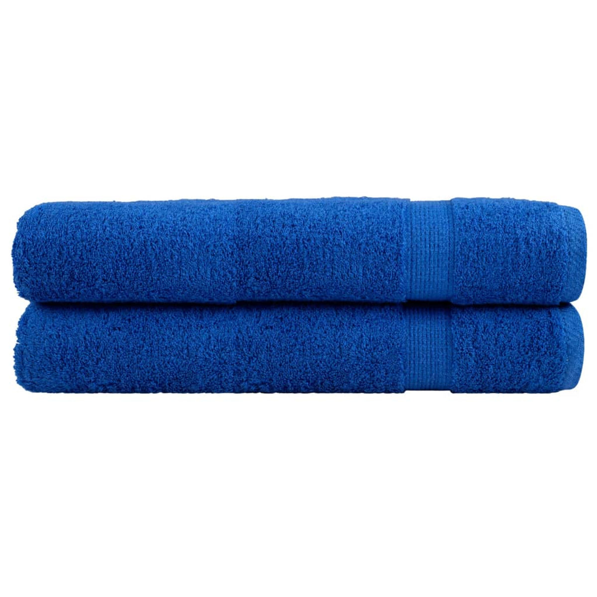 Towel Cotton Blue 200 x 100 cm Bathroom Bath Linen Home Towels 2 pcs SOLUND