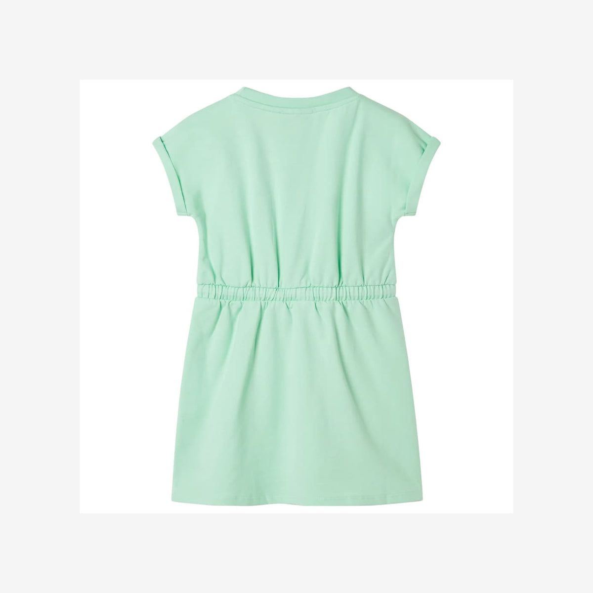 Dress Cotton Bright Green 116 Kids' Dresses Kids' Dresse Kids'Dress Drawstring