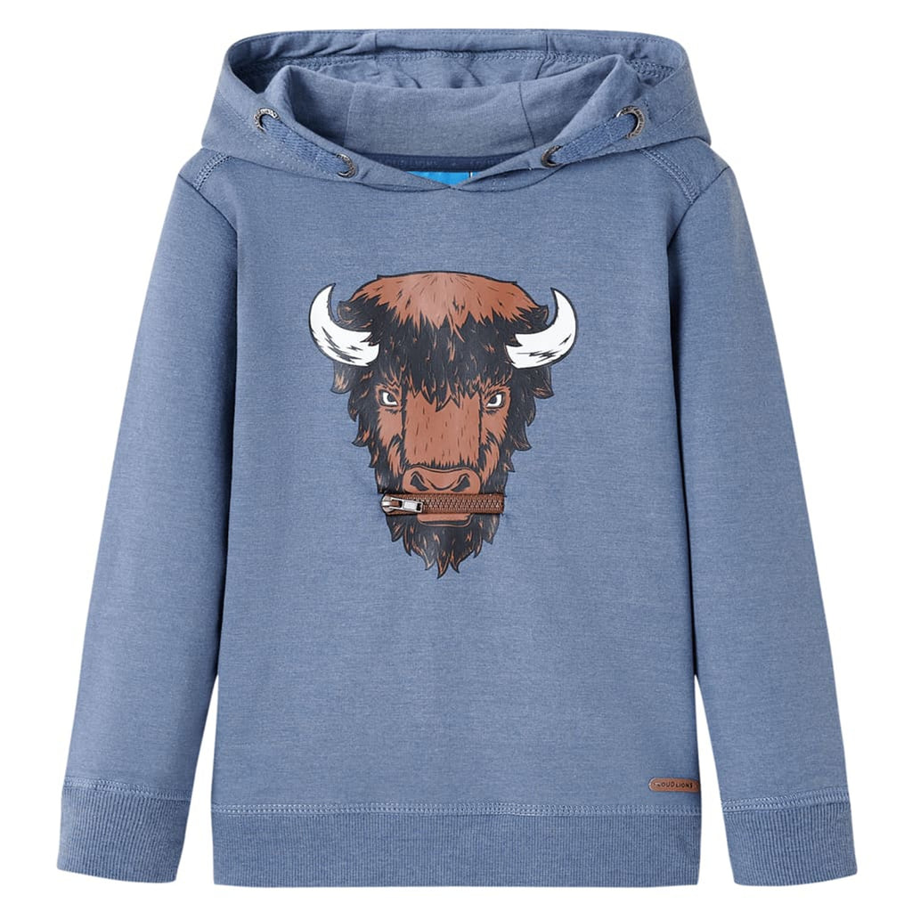 Sweatshirt Cotton Blue Melange 116 Kids Clothing Children's Top Kids Wear 116