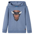 Sweatshirt Cotton Blue Melange 116 Kids Clothing Children's Top Kids Wear 116