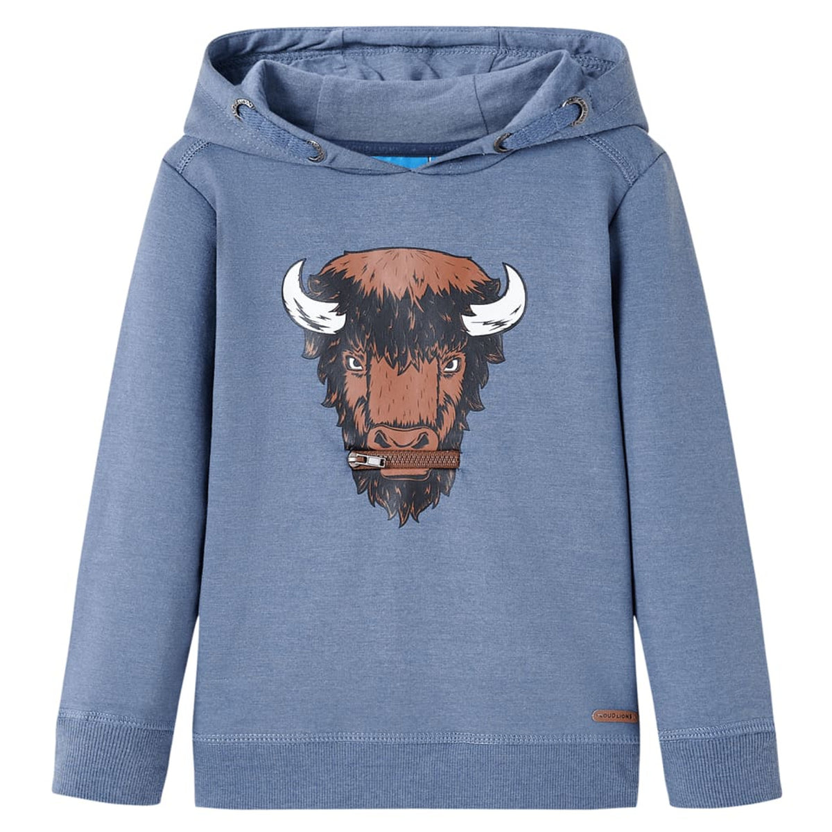 Sweatshirt Cotton Blue Melange 116 Kids Clothing Children's Top Kids Wear 116