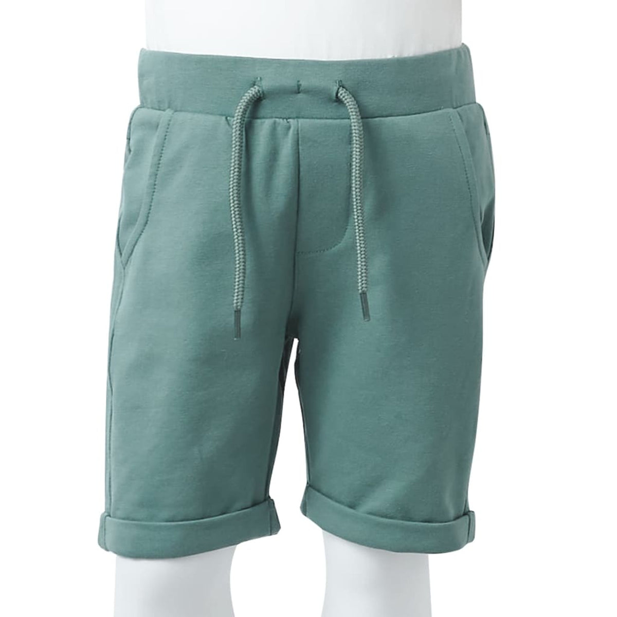 Shorts Cotton Old Petrol 140 Kids' Bottoms Kids' Bottom Kids'Shorts Drawstring
