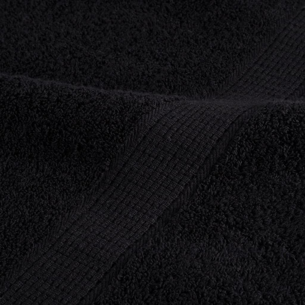 Towel Cotton Black 150 x 100 cm Bathroom Bath Linen Home Towels 2 Variant 2