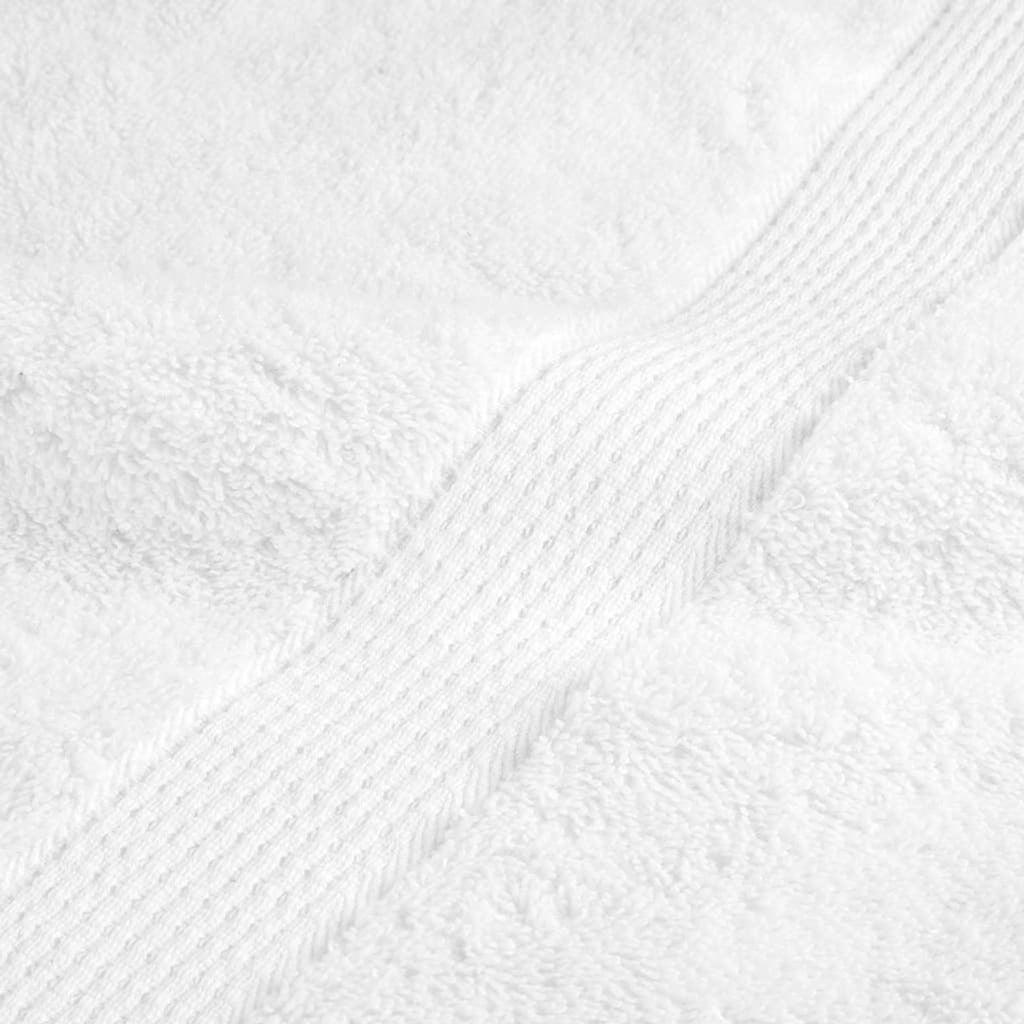 Towel Cotton White 140 x 70 cm Bathroom Bath Linen Home Towels 4 pcs Variant 2