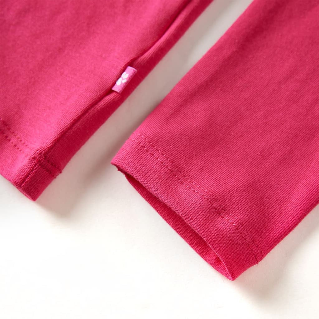 Kids T-Shirt Cotton Bright Pink 104 Children's Top Kids Clothing Variant 2