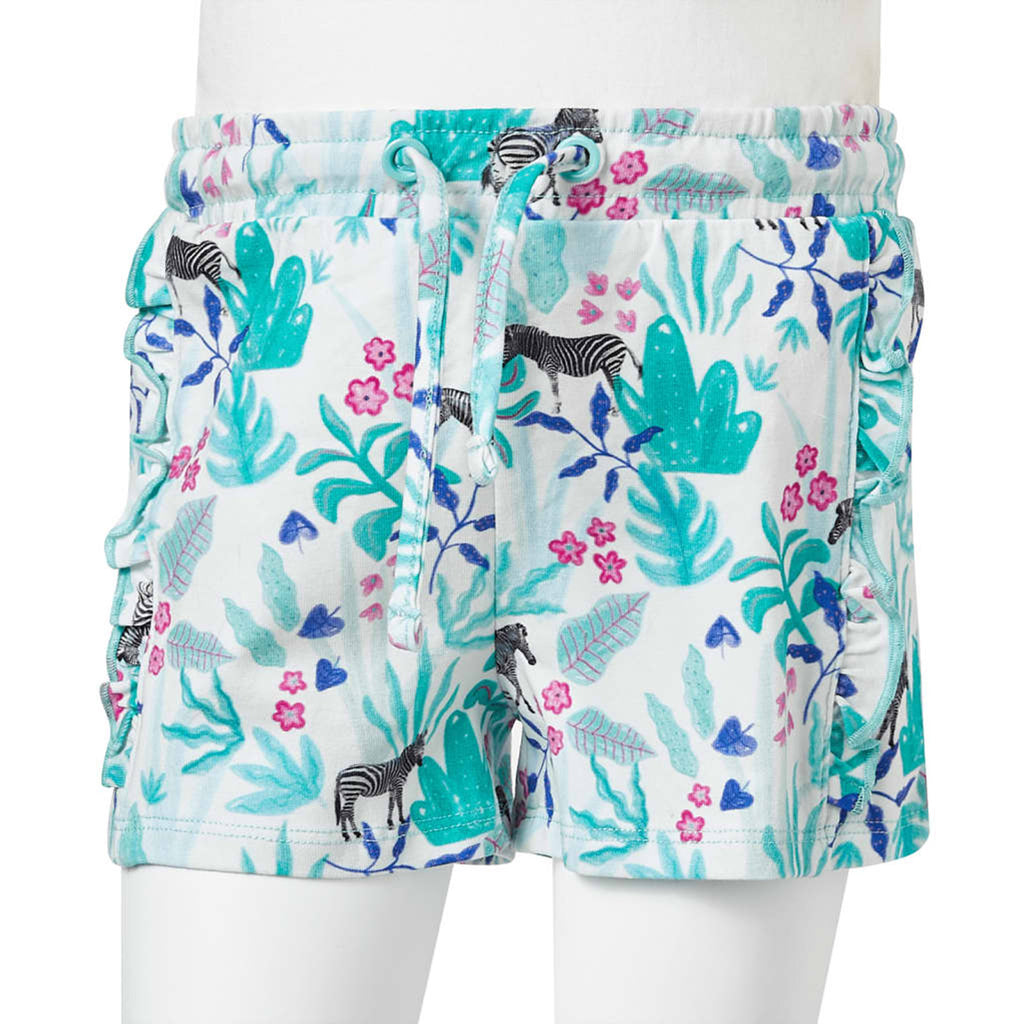 Shorts Cotton Ecru 128 Kids' Bottoms Kids' Bottom Kids'Shorts Drawstring 128