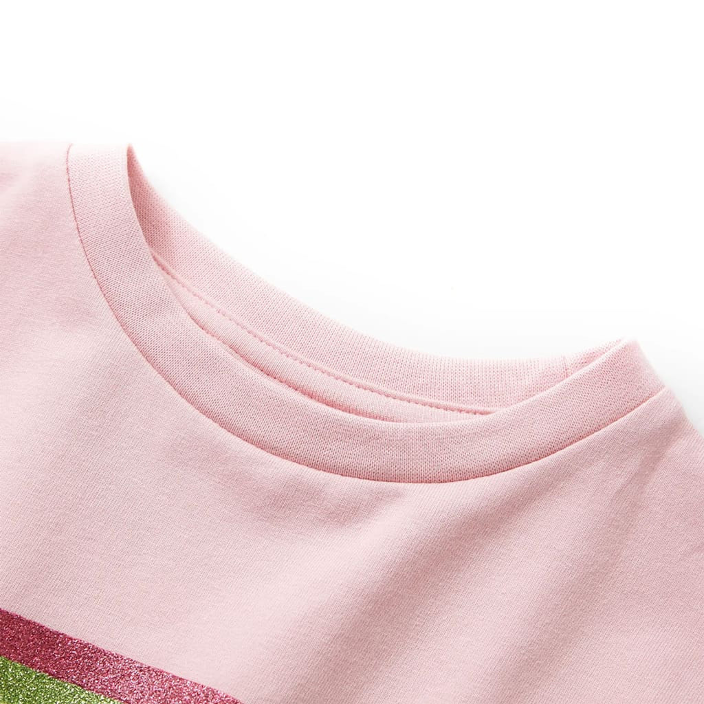 Dress Cotton Light Pink 116 Kids' Dresses Kids' Dresse Kids'Dress Drawstring
