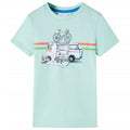 Kids T-Shirt Cotton Light Mint 128 Children's Top Kids Clothing Kids Variant 7