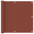 Balcony Screen Terracotta Oxford Fabric Waterproof UV Resistant 90 x 300 cm