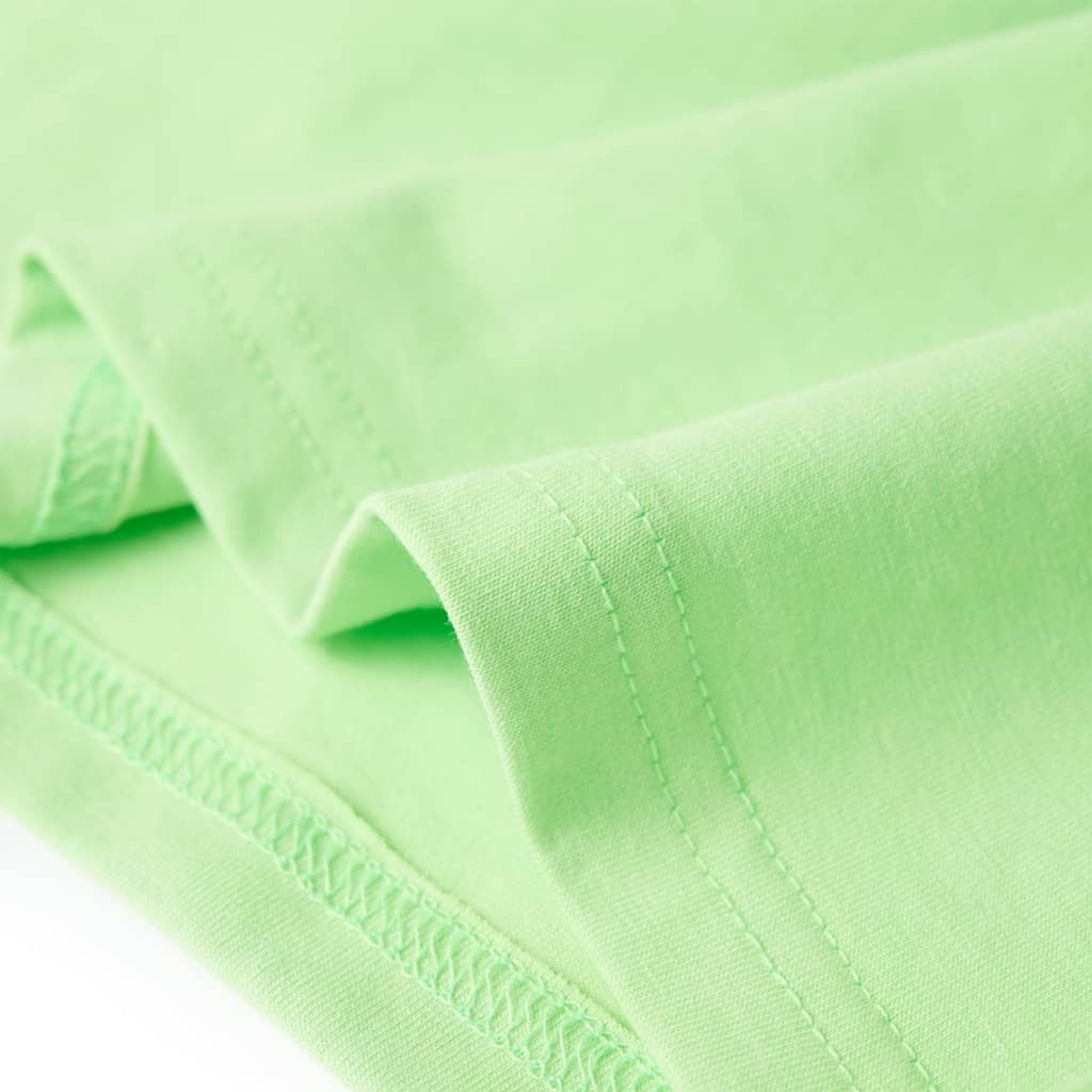 Kids T-Shirt Cotton Neon Green 128 Children's Top Kids Clothing Kids Variant 2