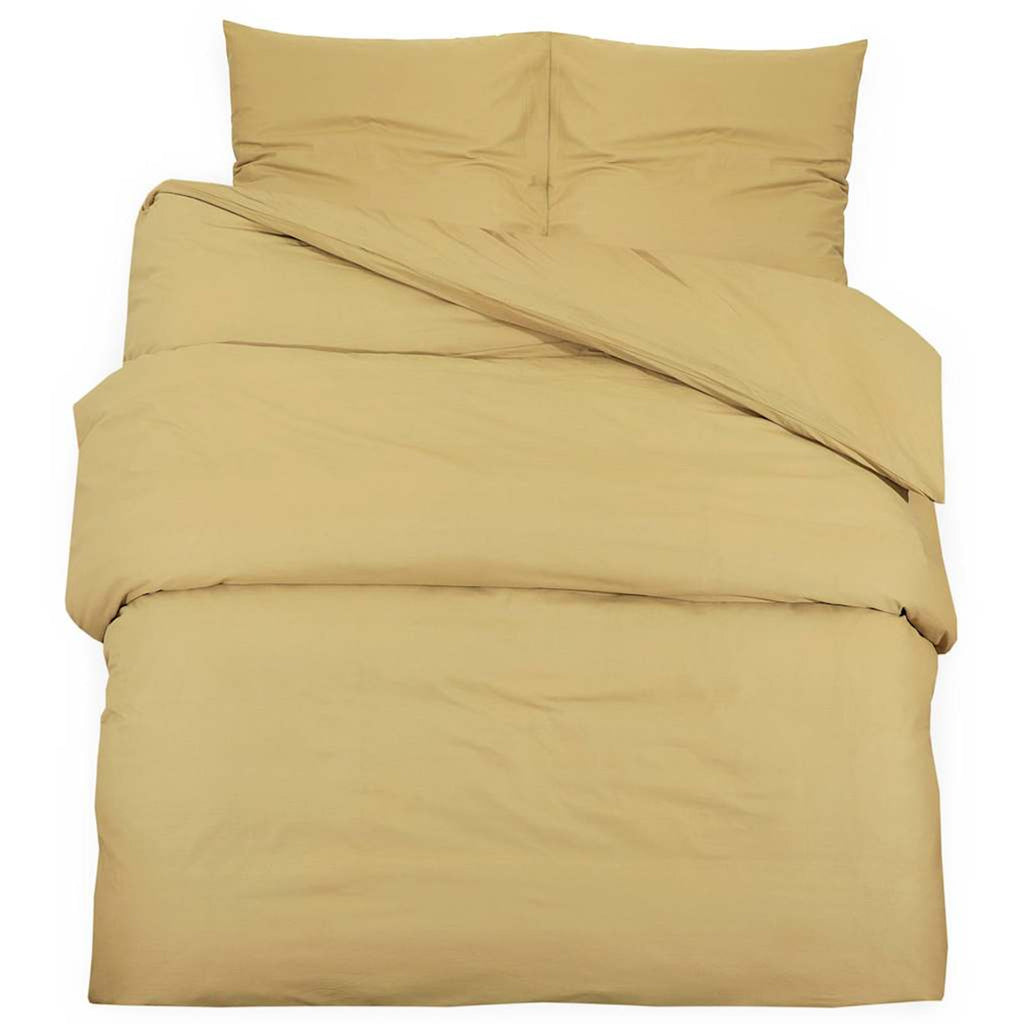 Duvet Cover Cotton Taupe 200 x 135 cm Bedding Bed Linen Bedroom Quilt 200x135cm