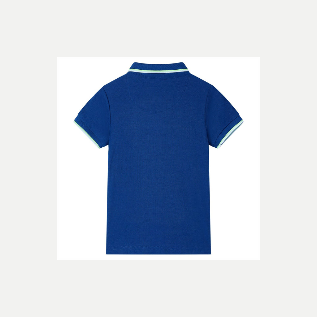 Kids'Polo Shirt Dark Cotton Dark Blue 140 Kids Clothing Children's Variant 3