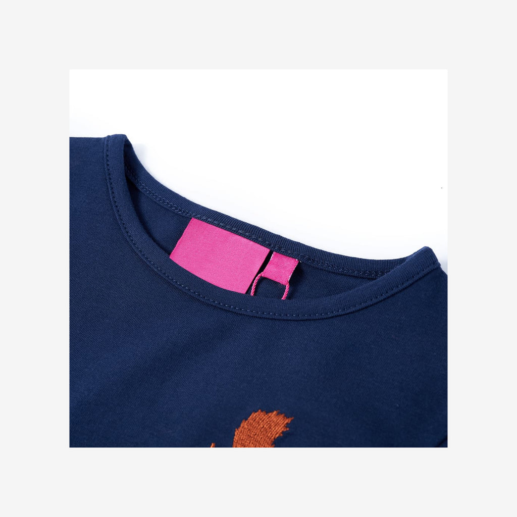 Kids T-Shirt Cotton Navy Blue 140 Children's Top Kids Clothing Kids Variant 3