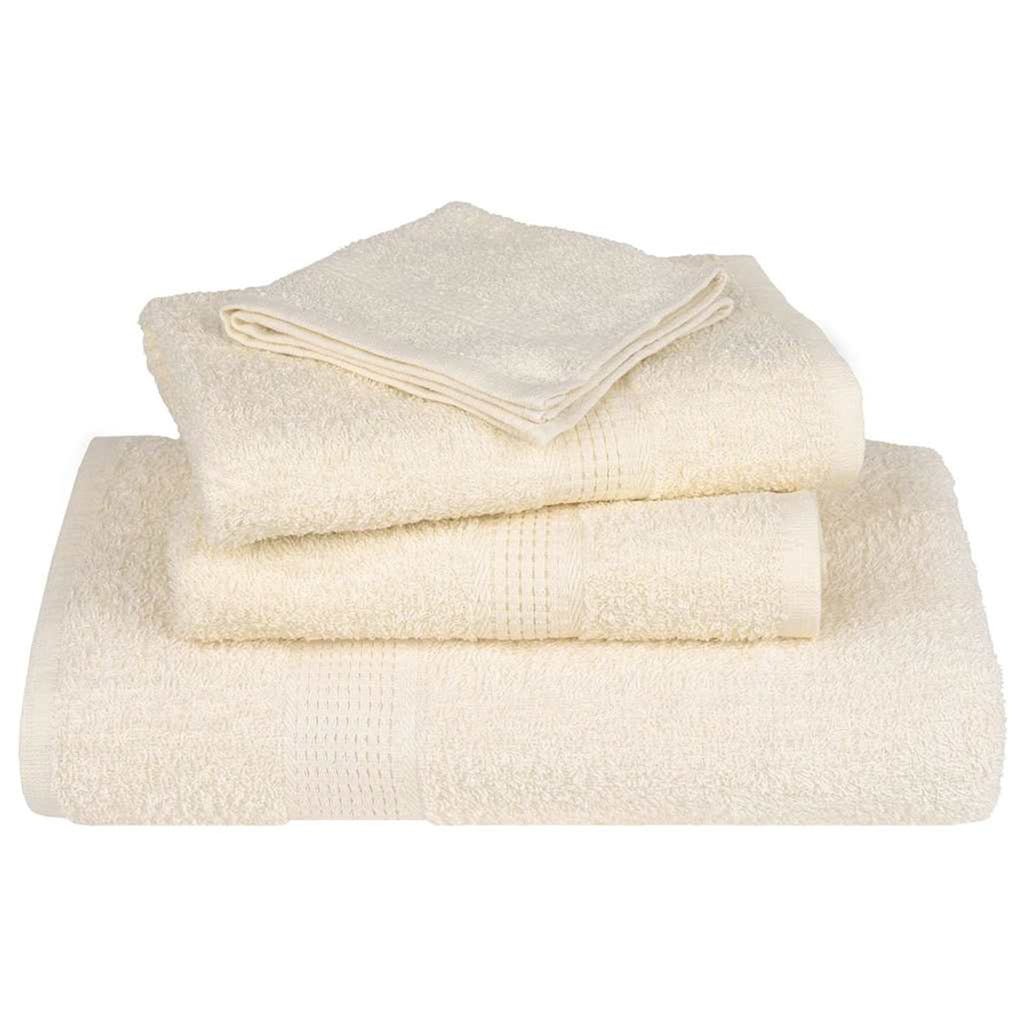 Towel Cotton Cream 150 x 100 cm Bathroom Bath Linen Home Towels 2 pcs 150x100cm