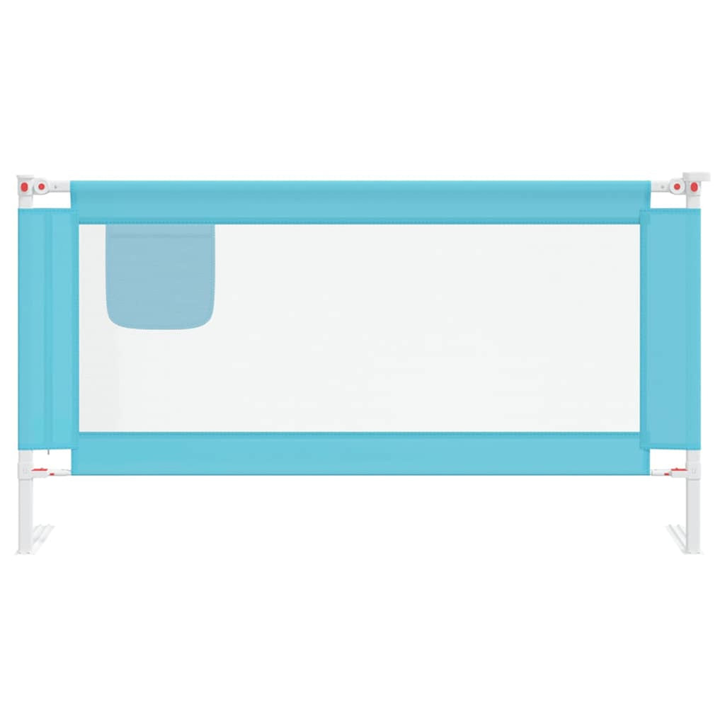 Toddler Safety Bed Rail Fabric (100% Polyester) Blue 160 x 25 x 95 cm Bedguard