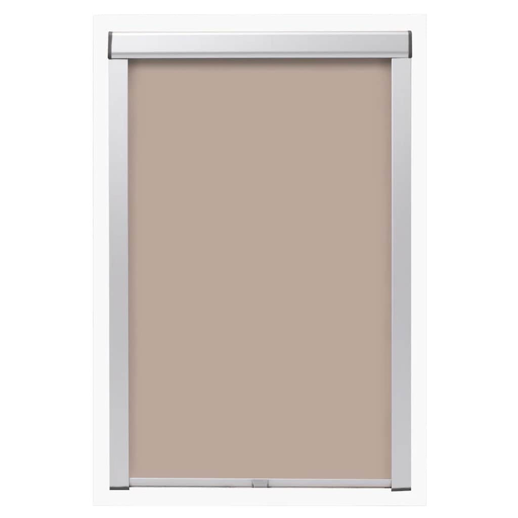 Roller Blind Blackout Fabric Beige 60.3 x 140 cm Window Shade Window Covering