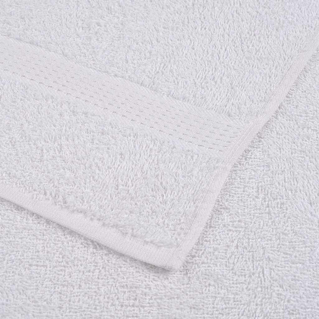 Towel Cotton White 50 x 30 cm Bathroom Bath Linen Home Towels 10 pcs Guest