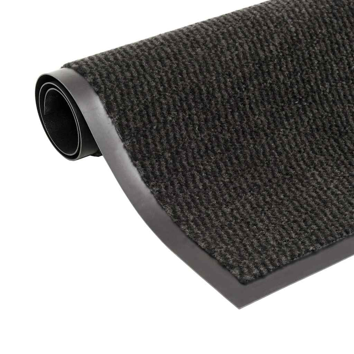 Dust Control Mat Rectangular Tufted Tufted Fabric With A Flexibl Black 60 x 40