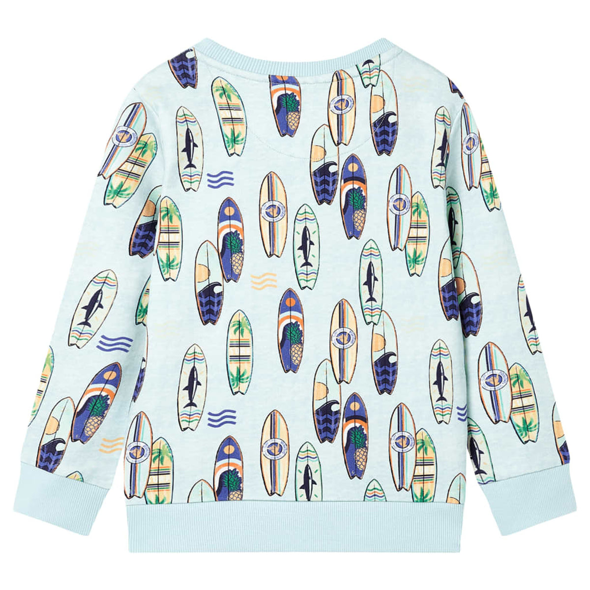 Sweatshirt Cotton Soft Blue Melange 140 Kids Clothing Children's Top Kids Wear
