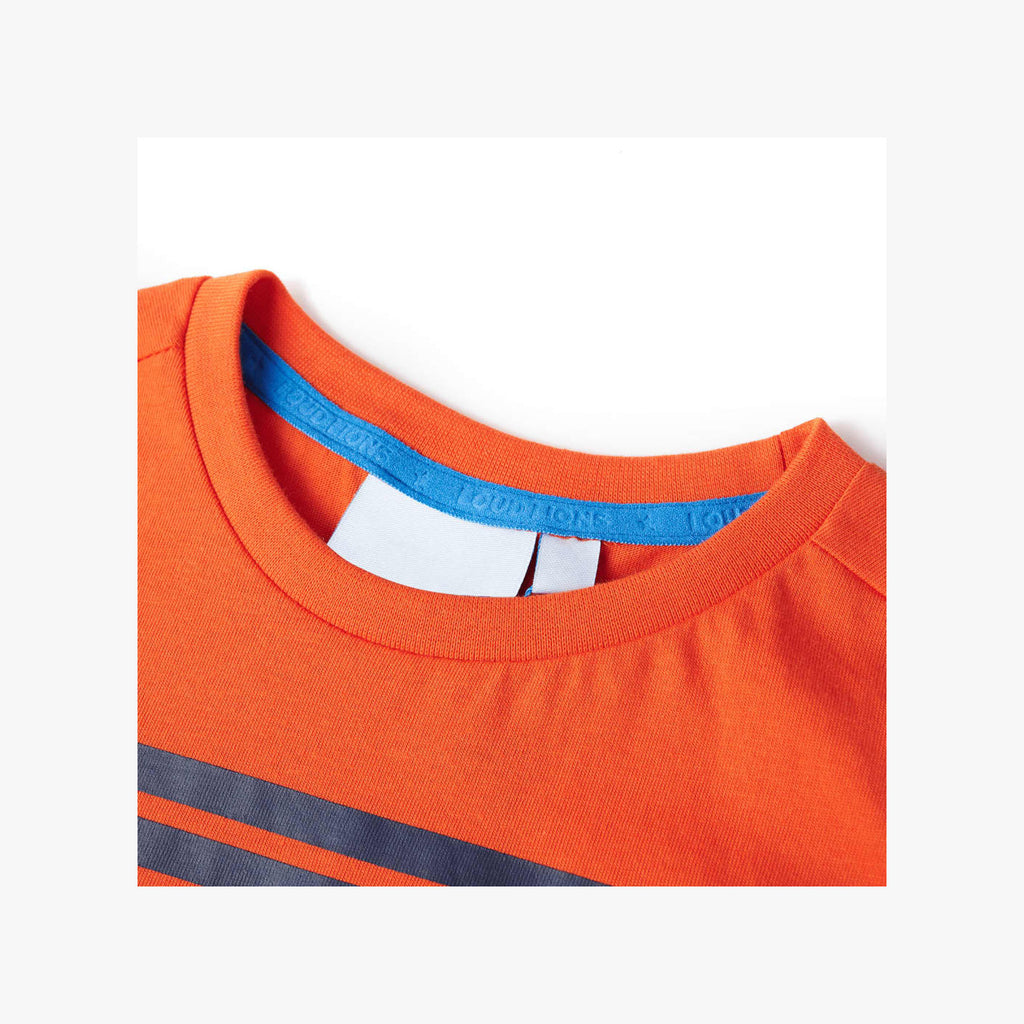Kids T-Shirt Cotton Dark Orange 116 Children's Top Kids Clothing Kids Wear 116