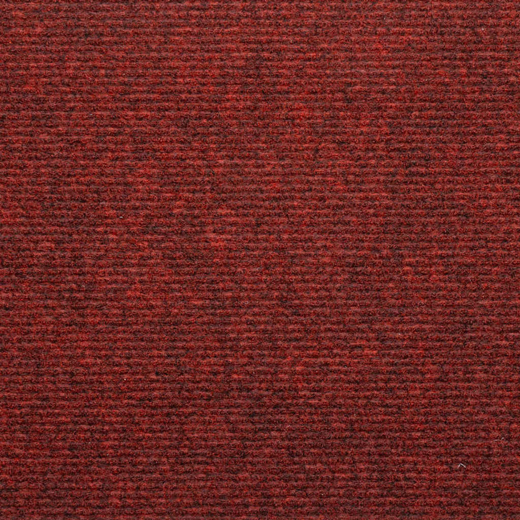 Stair Mats Self-Adhesive Needle Felt Fabric (95%Pes Red 65 x 22.5 x 3.5 cm