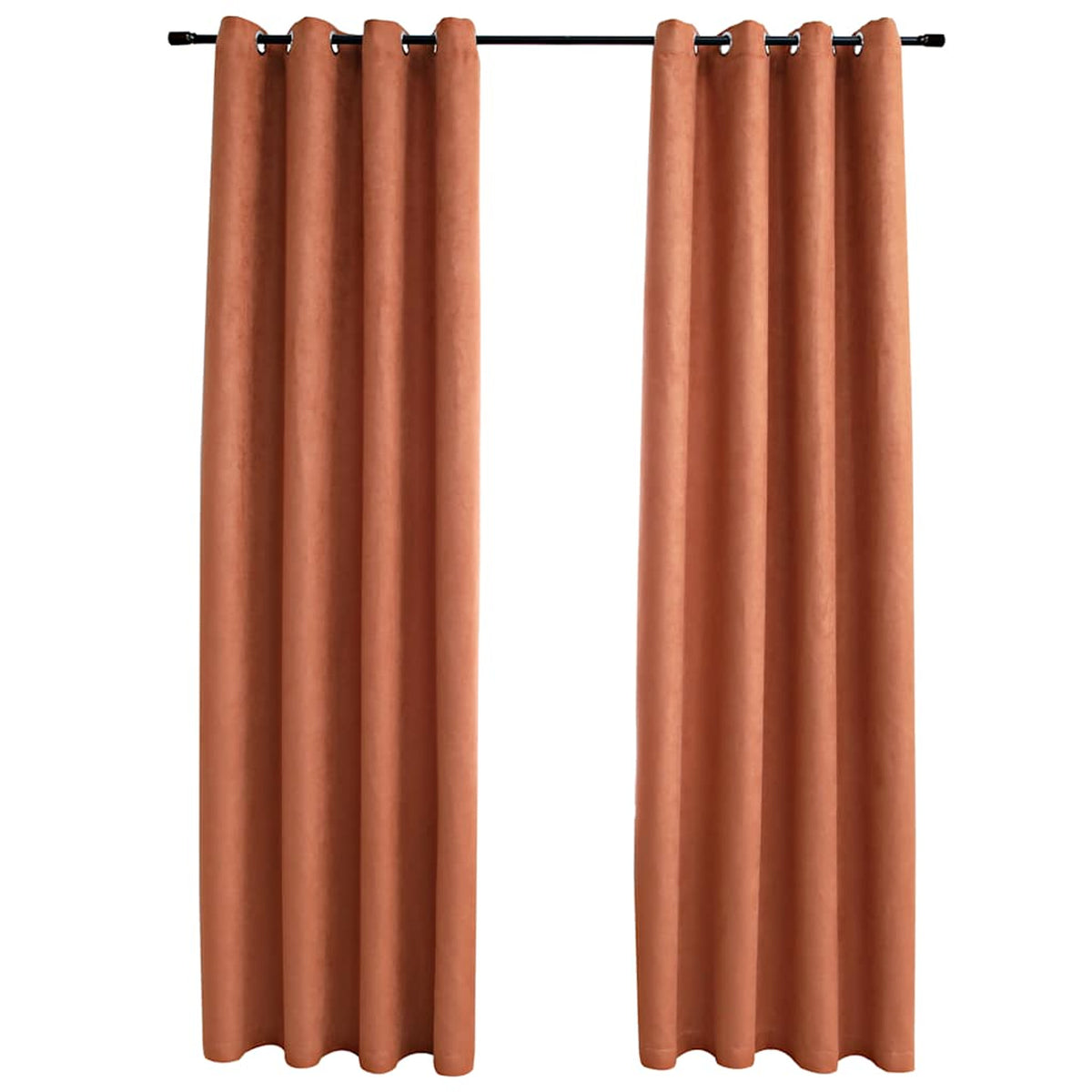 Blackout Curtain Polyester Rust 140 x 225 cm Window Dressing Home Furnishings
