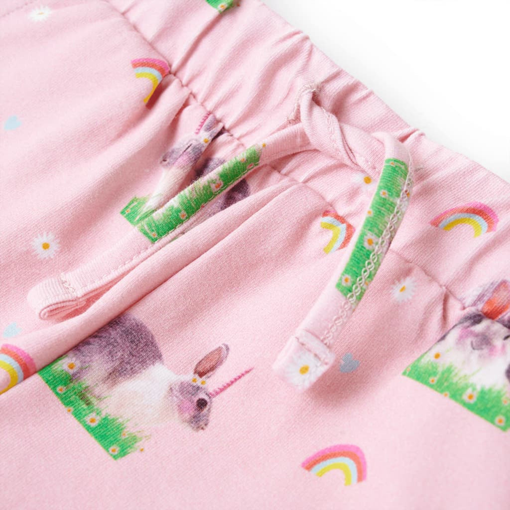 Shorts Cotton Light Pink 128 Kids' Bottoms Kids' Bottom Kids'Shorts Drawstring
