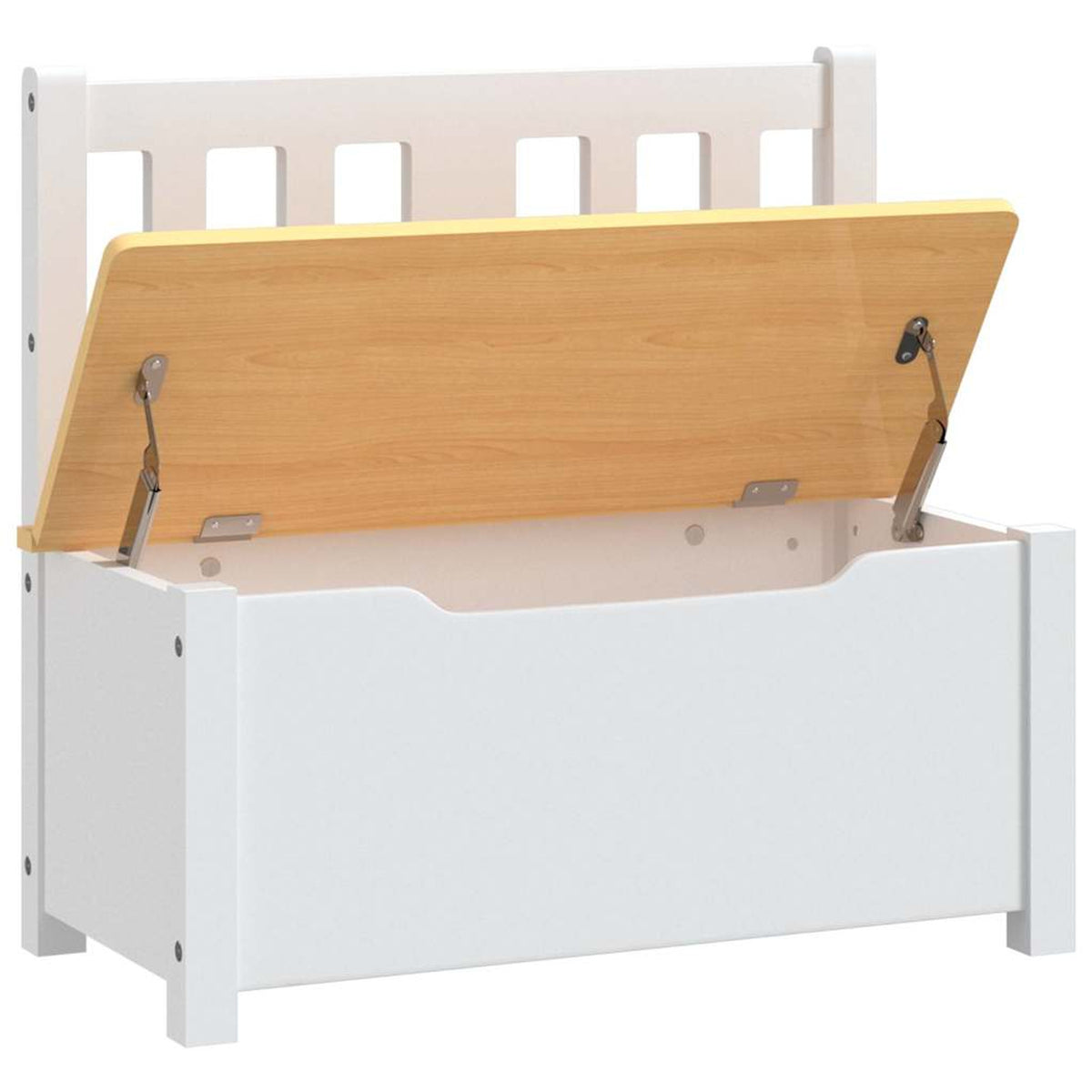 Bench Mdf White 60 x 30 x 55 cm Seating Garden Furniture Outdoor Variant 2