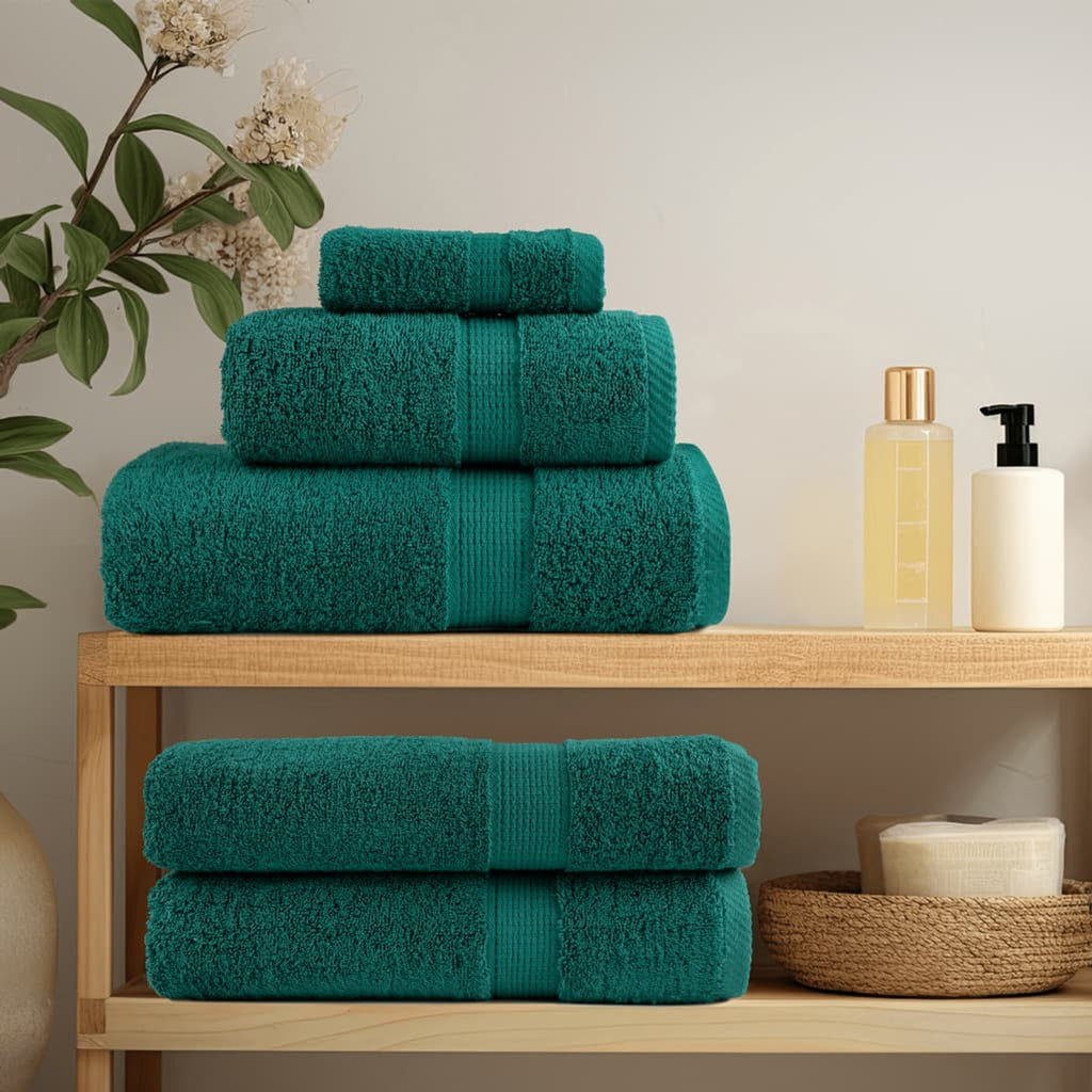Towel Cotton Green 200 x 80 cm Bathroom Bath Linen Home Towels 10 pcs Sauna