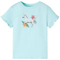 Kids T-Shirt Cotton Light Aqua 104 Children's Top Kids Clothing Kids Wear