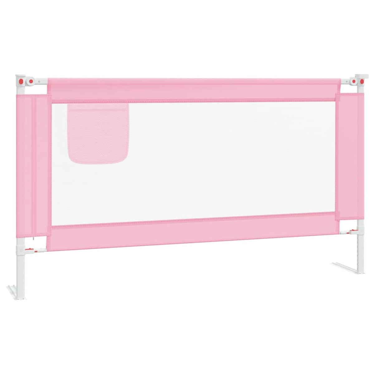 Toddler Safety Bed Rail Fabric (100% Polyester) Pink 150 x 25 x 95 cm Bedguard