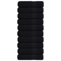 Towel Cotton Black 150 x 100 cm Bathroom Bath Linen Home Towels 10 pcs 150x100cm