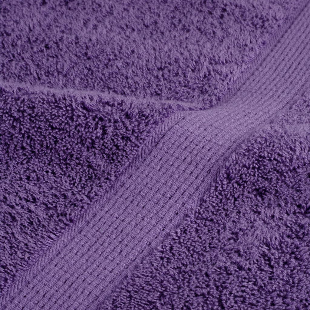 Towel Cotton Purple 100 x 50 cm Bathroom Bath Linen Home Towels 4 Variant 2