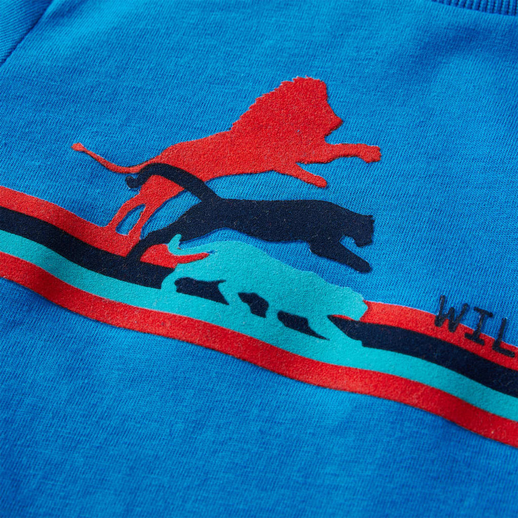 Kids T-Shirt Cotton Cobalt Blue 104 Children's Top Kids Clothing Variant 4