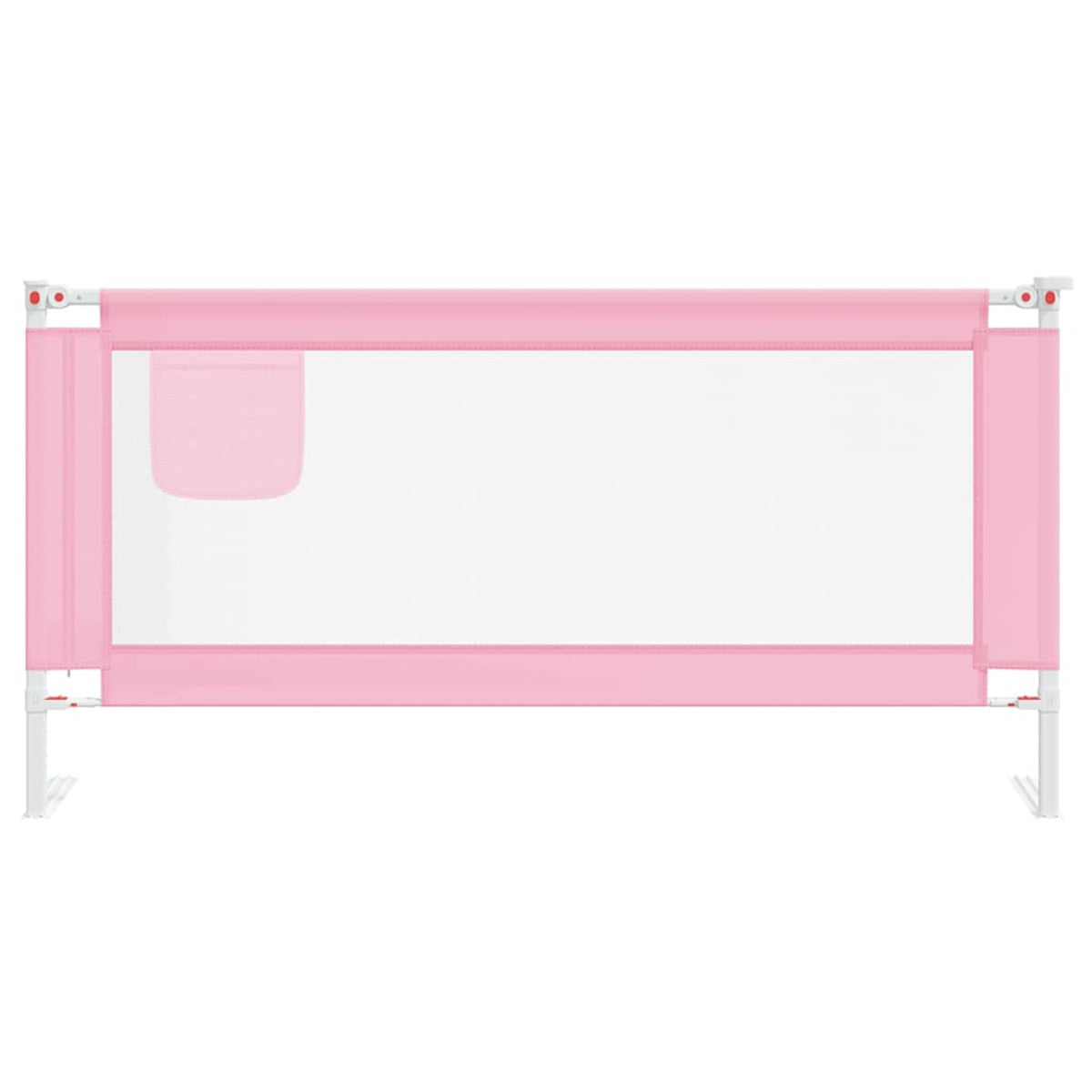 Toddler Safety Bed Rail Fabric (100% Polyester) Pink 180 x 25 x 95 cm Bedguard