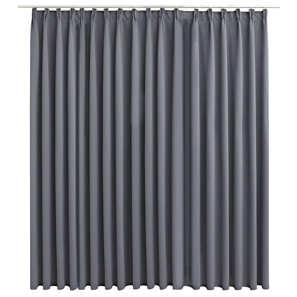Blackout Curtain Polyester Grey 290 x 245 cm Window Dressing Home Variant 2