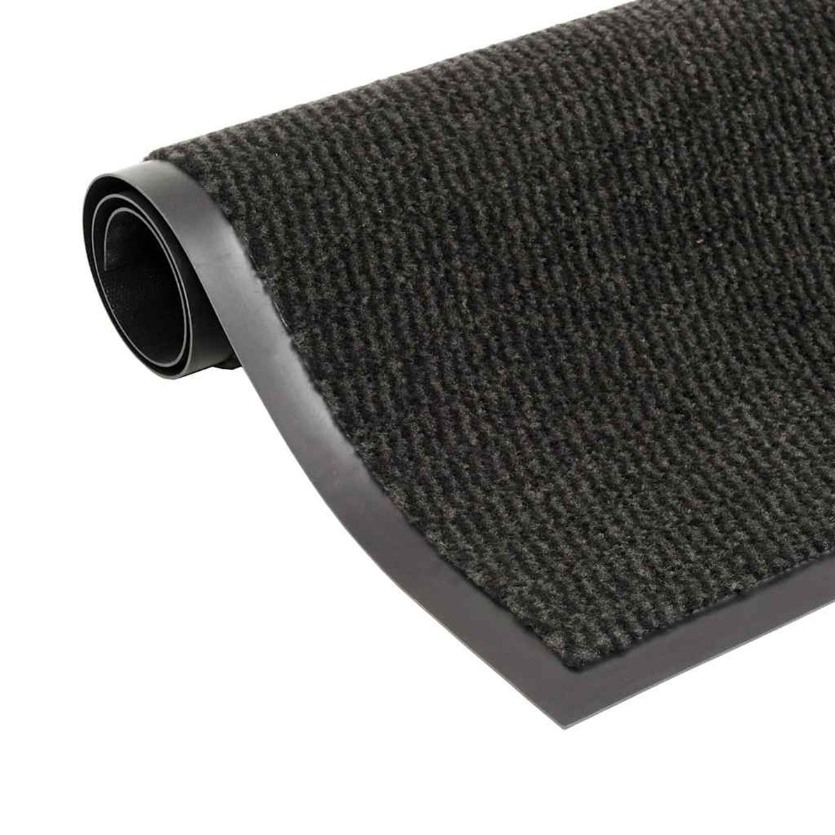 Dust Control Mat Rectangular Tufted Tufted Fabric With A Flexibl Black 150 x