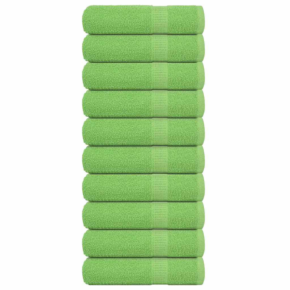 Towel Cotton Apple Green 140 x 70 cm Bathroom Bath Linen Home Towels 10 pcs