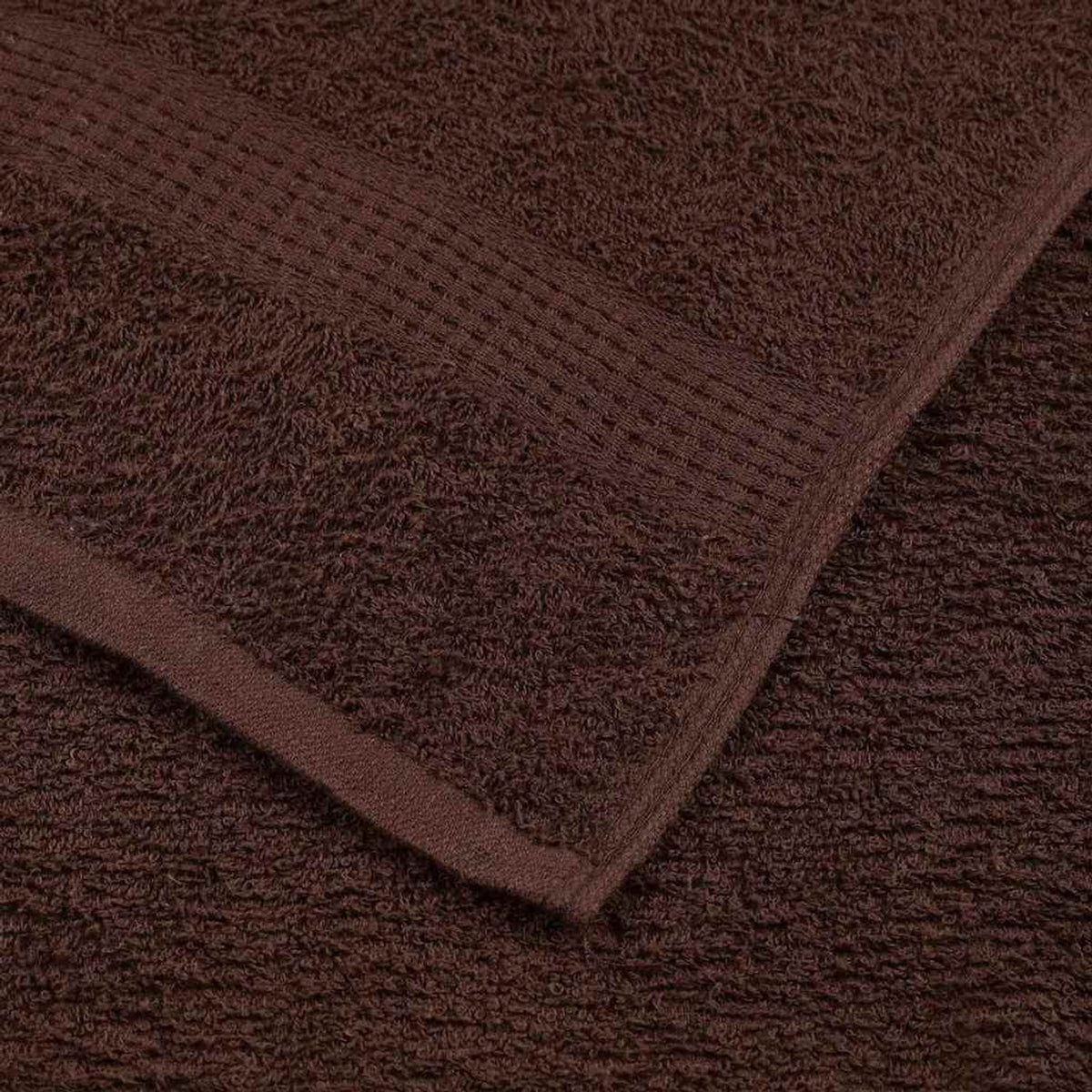 Towel Cotton Brown 50 x 100 cm Bathroom Bath Linen Home Bath Towels & Flannels