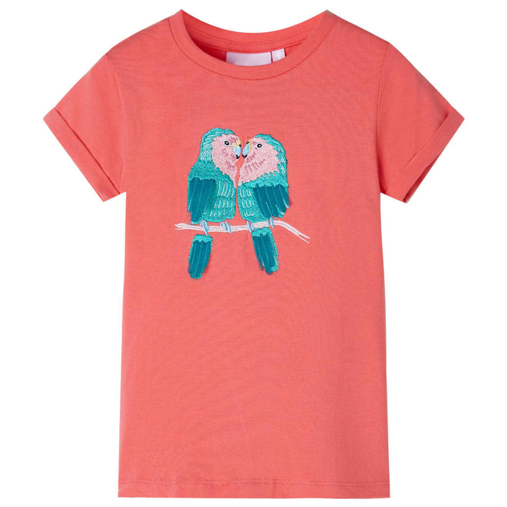 Kids T-Shirt Cotton Coral 104 Children's Top Kids Clothing Kids Wear Variant 3