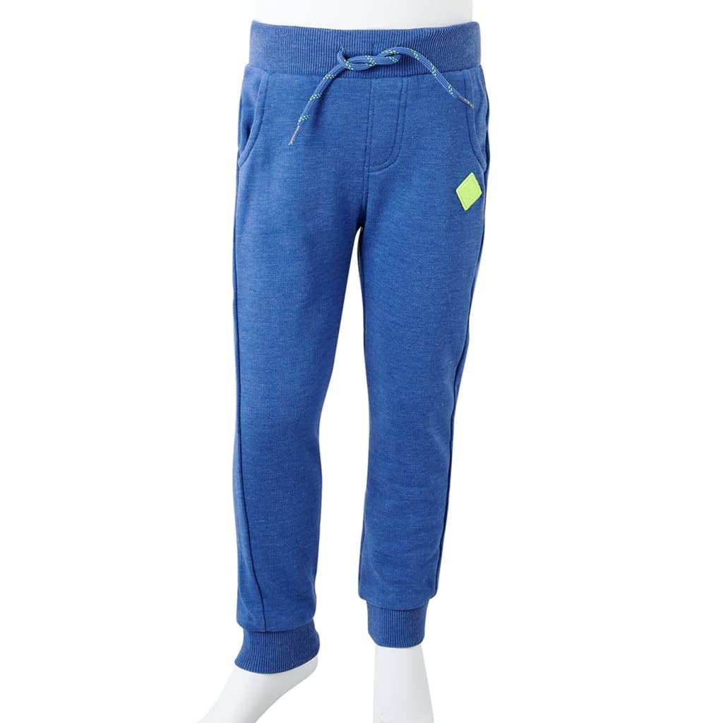 Kids'Sweatpants Melange Cotton Blue Melange 104 Kids' Bottoms Kids' Bottom 104