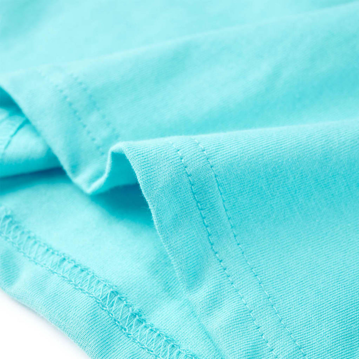 Kids T-Shirt Cotton Aqua 116 Children's Top Kids Clothing Kids Wear Kids' Tops