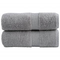 Towel Cotton Grey 30 x 30 cm Bathroom Bath Linen Home Towels 2 pcs Variant 2