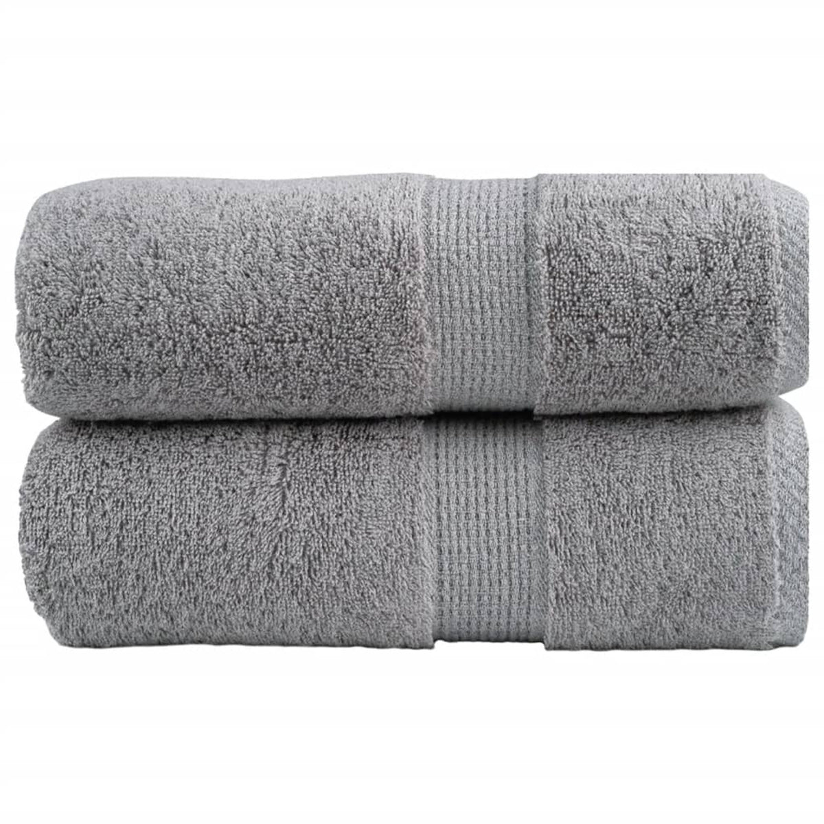 Towel Cotton Grey 30 x 30 cm Bathroom Bath Linen Home Towels 2 pcs Variant 2